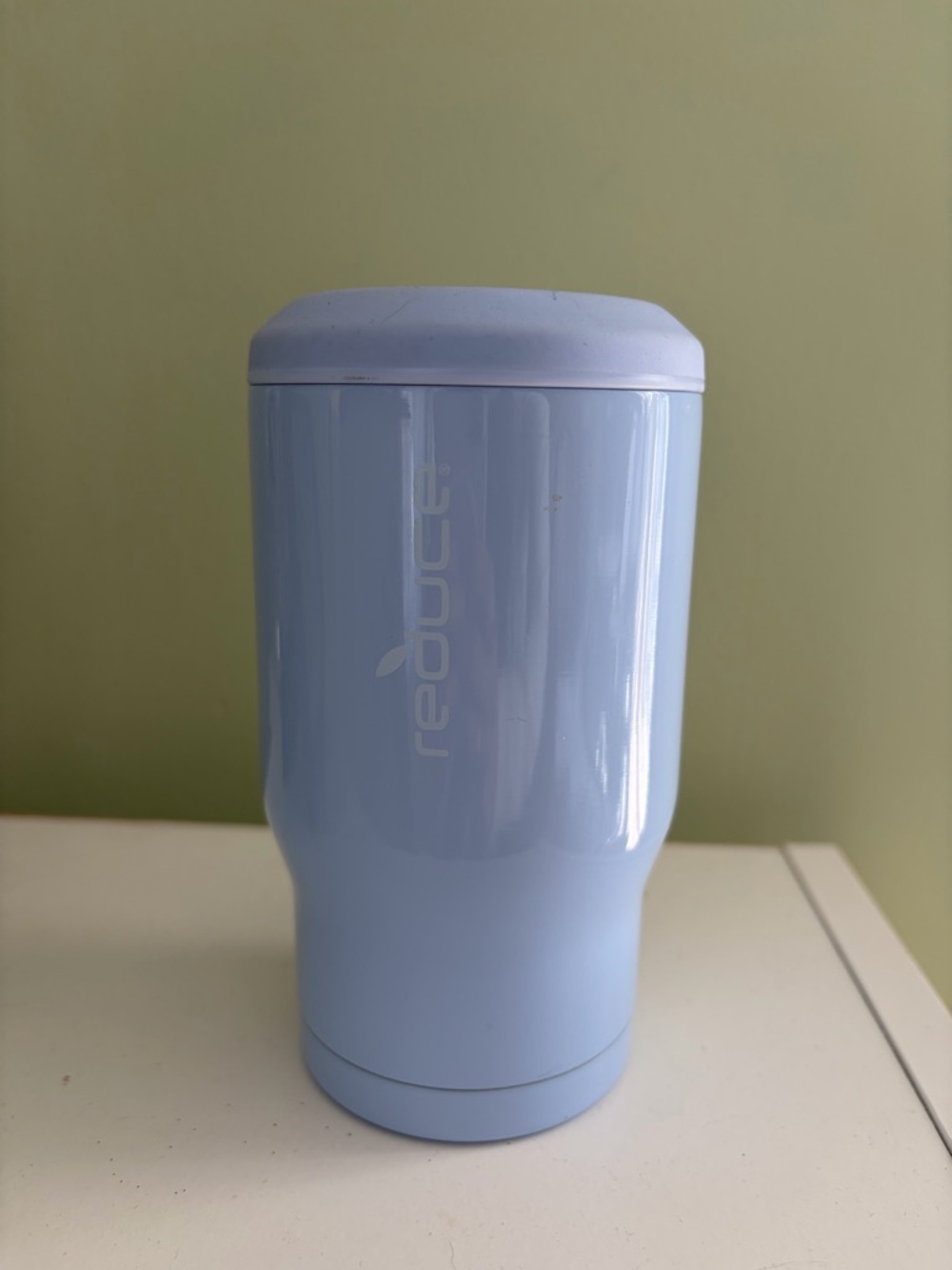 Reduce Blue Insulated Travel Mug - Light Blue